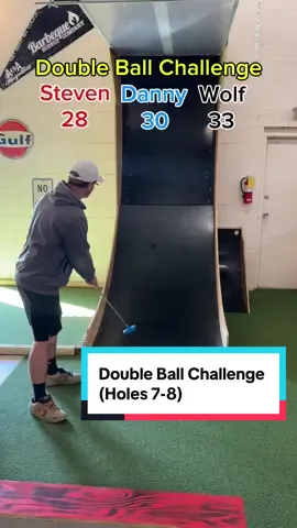 Double Ball Challenge (Holes 7-8) #twintourgolf #minigolf #golf #fyp #foryoupage @Steven Sanicki @Danny Sanicki @Big Putts Mini Golf 