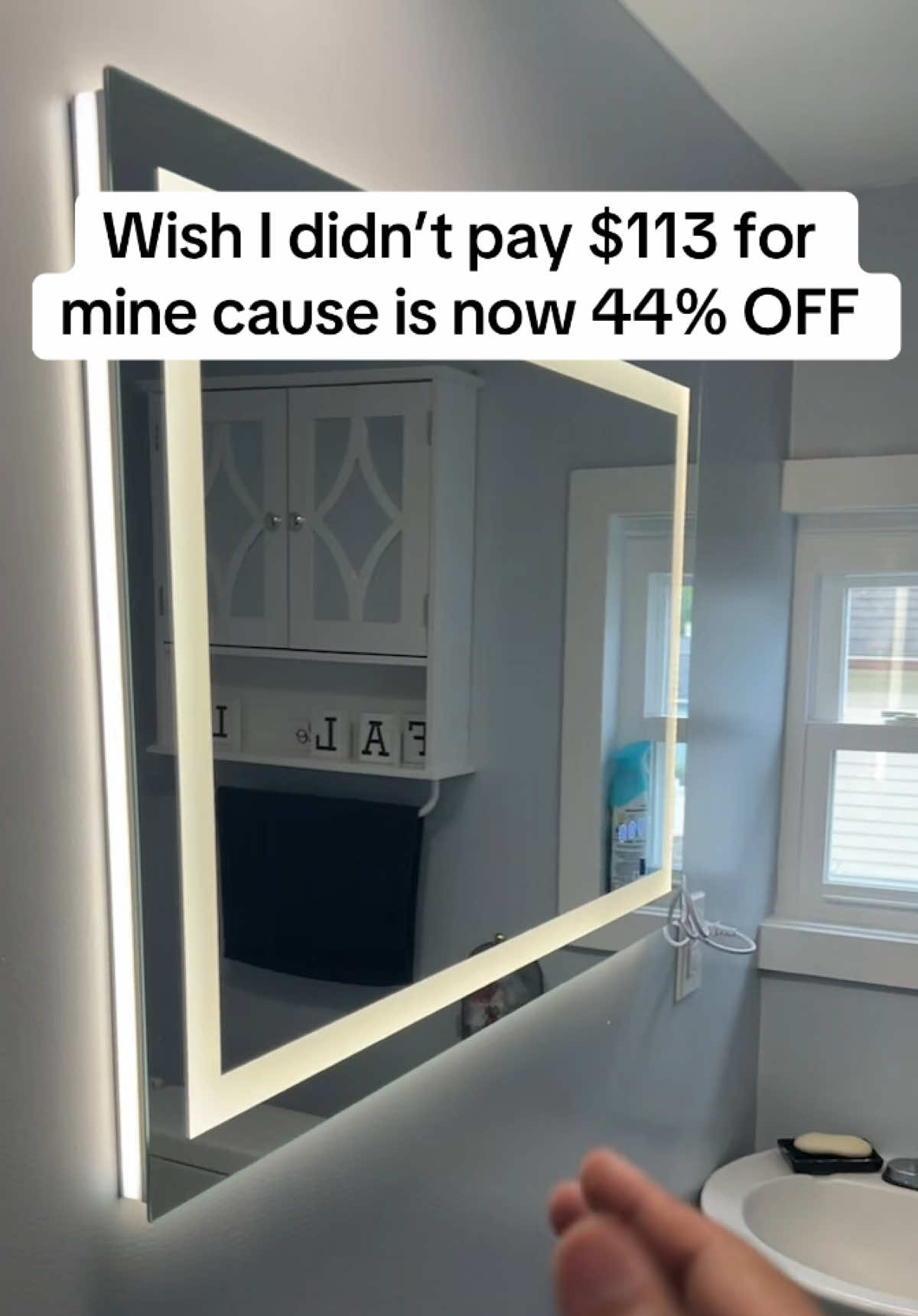 Is now half of what i payed 😩😭 #ledmirror #antifogmirror #antifog #bathroommirror #creatorsearchinsights 