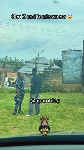Gen Z and fearlessness.#aparoblog #genz #nigeriapoliceforce #nigeriatiktok🇳🇬🇳🇬🇳🇬 #igboora 