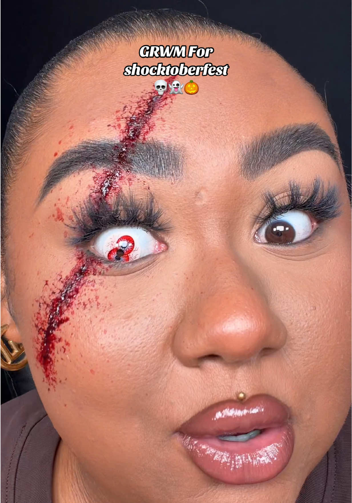 GRWM for Shocktoberfest 👻🕷️ it’s giving cute but scary 💅 - Products used  @MCoBeauty UK  @nyxcosmetics_uk you can get @Boots UK  @collectioncosmetics  @Doll Beauty  @Maybelline NY @MaybellineUK  @rimmellondon  @MUA Makeup Academy  - #makeup #grwm #halloween 