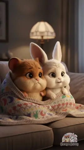 Sometimes, all you need is a good movie and your best friend. ❤️ Who's your movie buddy? #movienight #cozyvibes #ChewyAndChibbly #CuteCharacters #3Danimation 