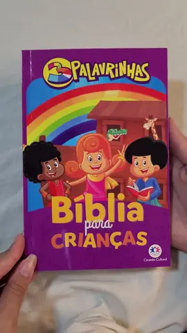 Bíblia infantil temática 3 palavrinhas a criançada vai amar. Digita eu quero que mando o link Recupere cupons Shopee clicando no link da Bio 