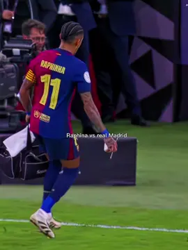Raphina vs real Madrid 💀🔥. #raphinha #realmadrid  #barcelona #ballondor  #footballtiktok 