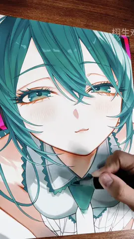 #handdrawn #painting #paintings #illustration #Hatsune #miku #hatsunemiku 