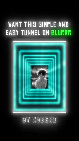 3d tunnel tutorial on blurrr , tell me what do u want for the next tutorial  #edit #tutorials #3d #120fps #blurrr 