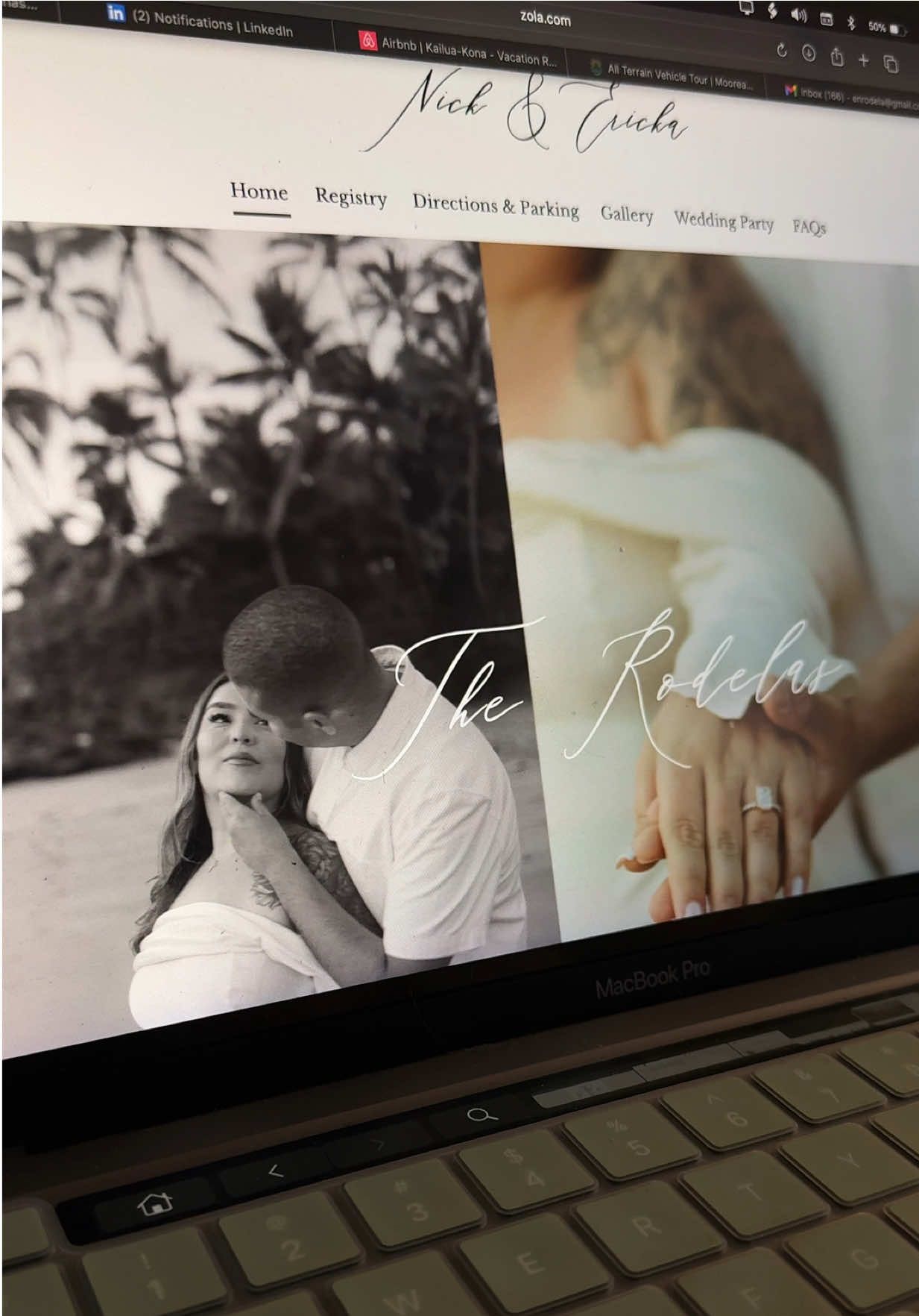 Our wedding website 🥹💍 #weddingwebsite #zola #wedding #fyp #DIY 