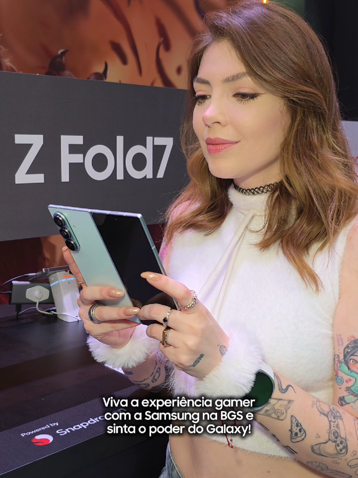 ✨️ Consegue adivinhar em qual Galaxy estou jogando? ✨️ Se você joga, você é gamer. E com Galaxy, você joga com performance máxima, zero lag.
 Samsung é Game. 💙✨️ @Samsung Brasil  #PlayGalaxy #TeamGalaxy #SamsungNaBGS
 #SamsungÉGame #GalaxyZFold7 | Publicidade