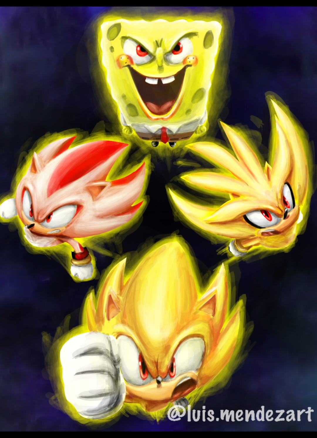 Team SSSS is READY!!!! #sonicracingcrossworlds #sonic #shadow #silver #spogebobsquarepants 
