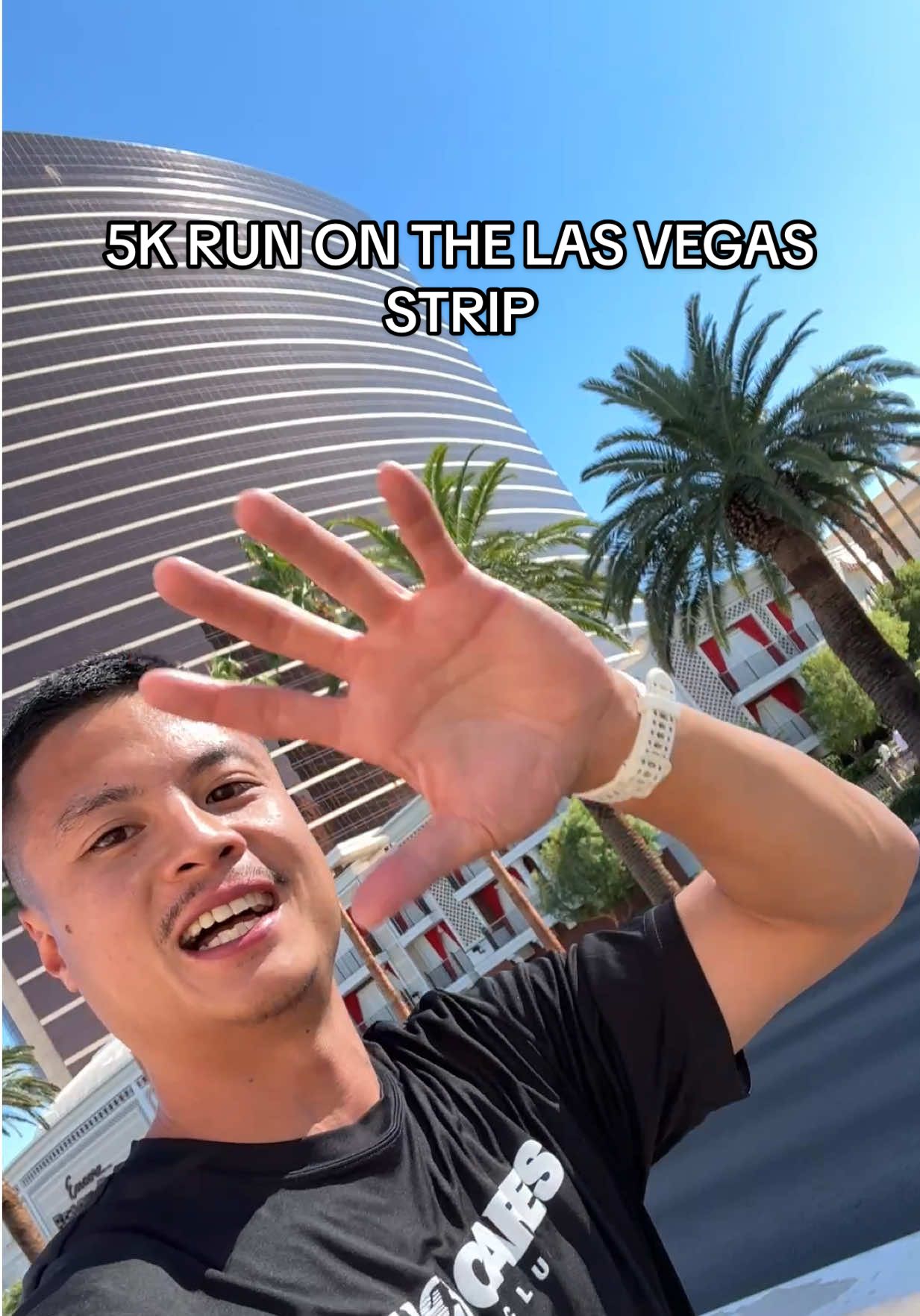 Running on the strip equals long waits at lights to cross and yeah it’s still hot in October😂😂 #lasvegas #5k #runtok #Running #fyp 
