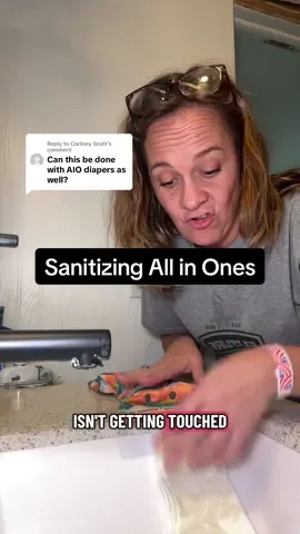 Replying to @Cortney Scott  Recommended Vinegar Soak: 📍Dampen clean absorbency only in bathroom sink 📍Pour equal amounts of White Distilled Vinegar and Water until the inserts are covered.  📍 Add more water to fill up the rest of the sink. 📍Let sit for 3-4 hours. 📍Wash with detergent.  Add white distilled vinegar to your fabric softner compartment on wash day to maintain fabrics.  #clothdiapertips #clothdiapers #clothdiaperlaundry #cleaningclothdiapers #howtocleanclothdiapers 