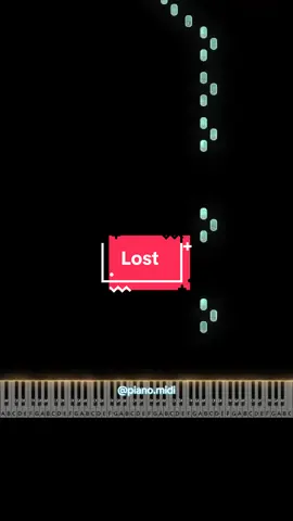 Lost | tutorial | like/follow-more | #pianotutorials #pianotok#pianocovers