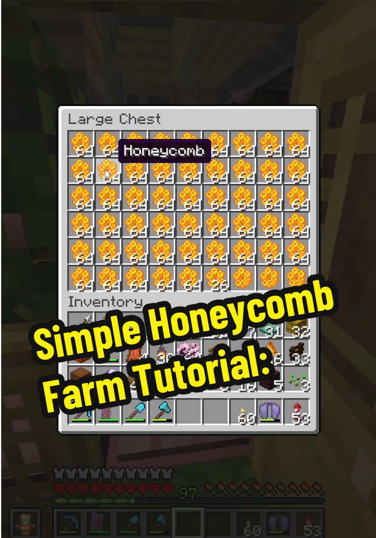this one's a game changer AND you can easily expand it too 🐝 #Minecraft #MinecraftHardcore #MinecraftFarm #MinecraftTutorial #CapCut 