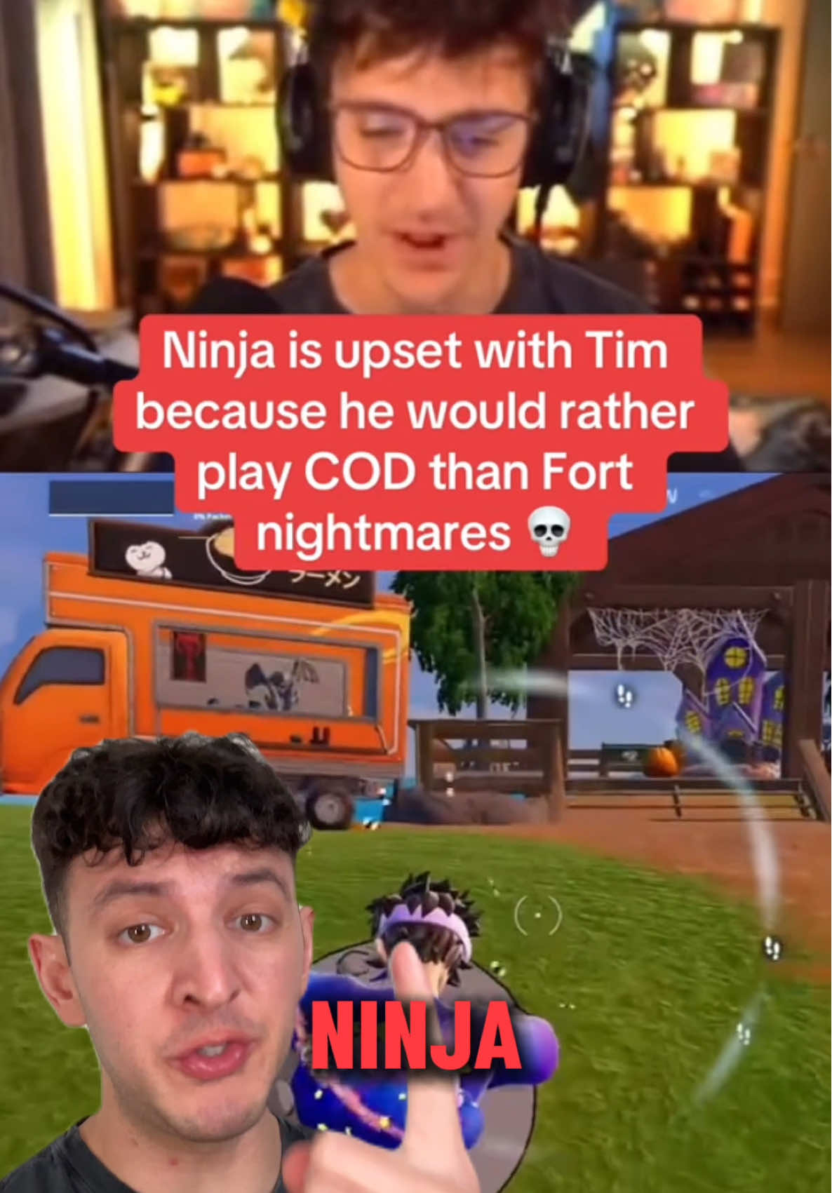 At this moment in time, what would you rather play? (if you had to) CoD or Fortnitemares?🤔 #fortnitemares #codbo6 #ninja 