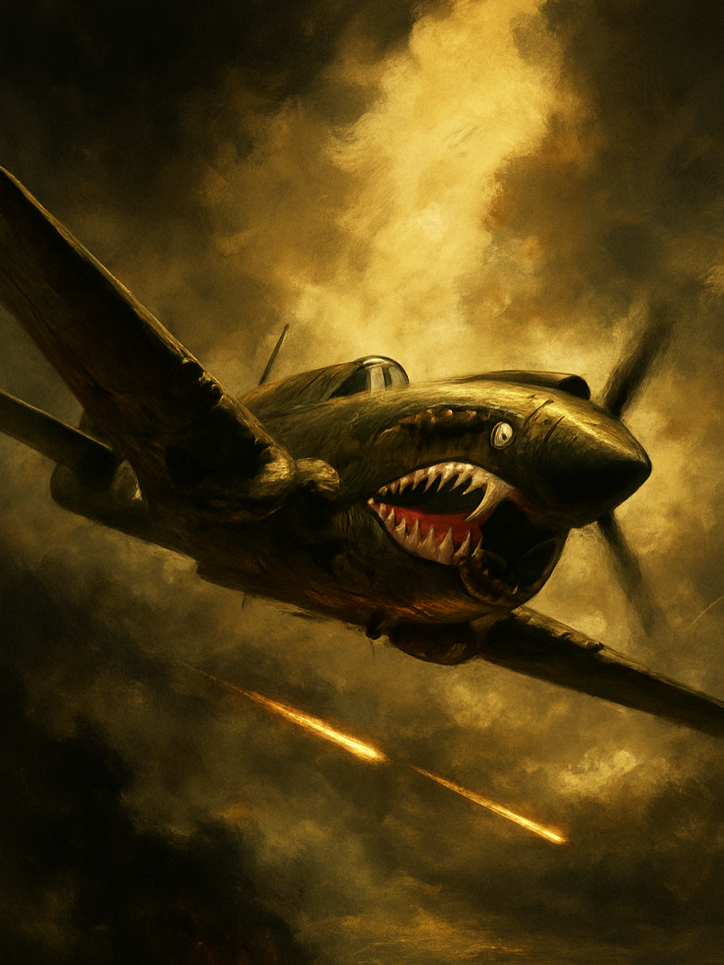 Flying Tigers ⚡ WWII fighter pilots turned legends — they ruled the sky before Pearl Harbor. Swamp-metal riffs + real history = battle-ready rock. 🎧 Full track on YouTube 👉 linktr.ee/WarriorShaman #FlyingTigers #Warhawk #WWII #MilitaryMusic #VeteranRock #WarriorShaman #RockAnthem #USMC #MetalMusic #BattleCry #AviationHistory