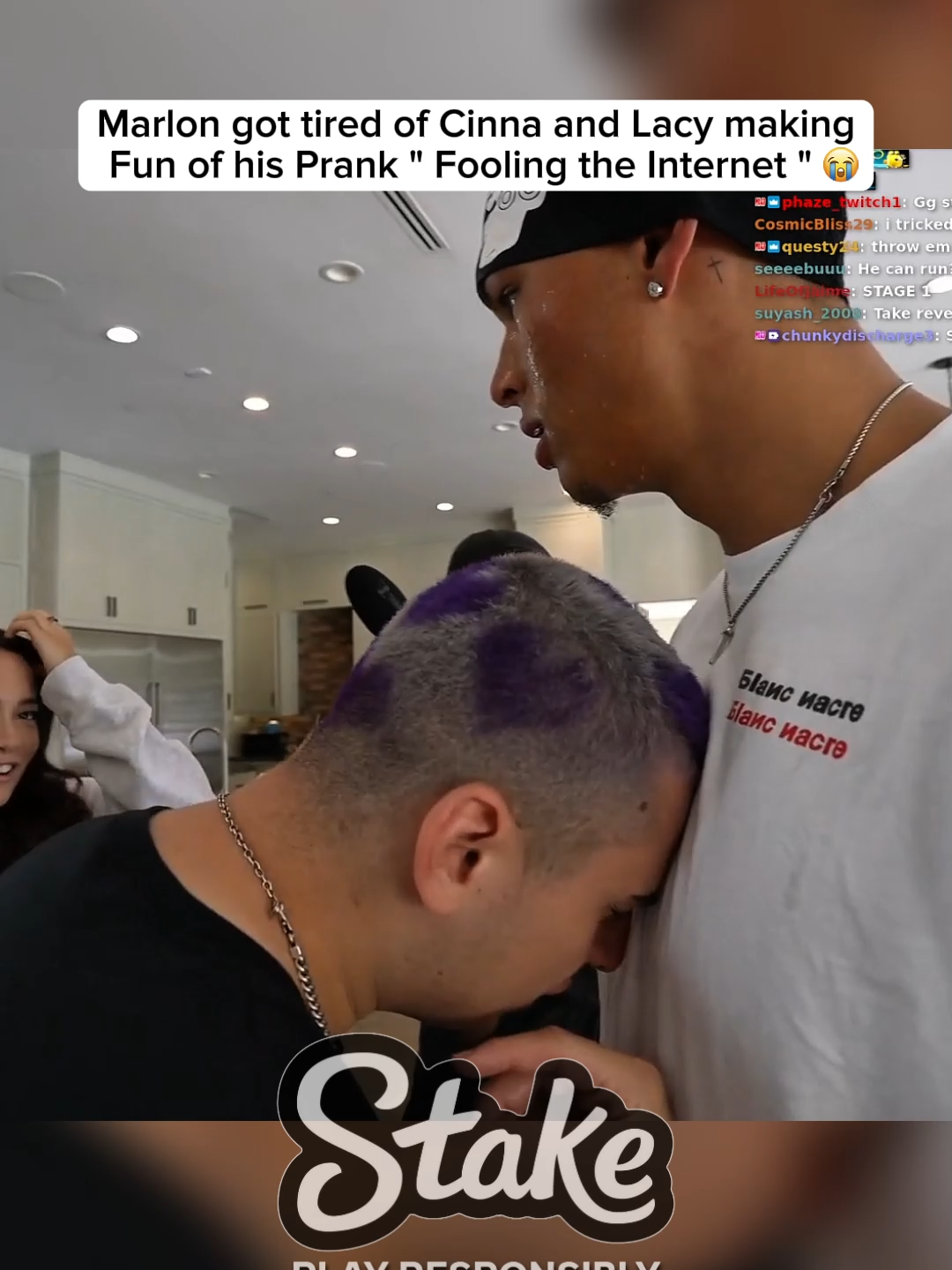 Marlon got tired of Cinna and Lacy making fun of his prank 😭❤ #marlon #fyp #fazeclan #twitchclips