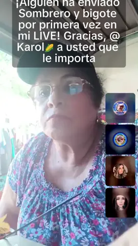 ¡Me ha encantado! ¡Gracias, Karol🌽 a usted que le importa! Es la primera vez que veo este Regalo en mi LIVE. #tiktoklive #livehighlights #livegift #hatandmustache #sombreroybigote