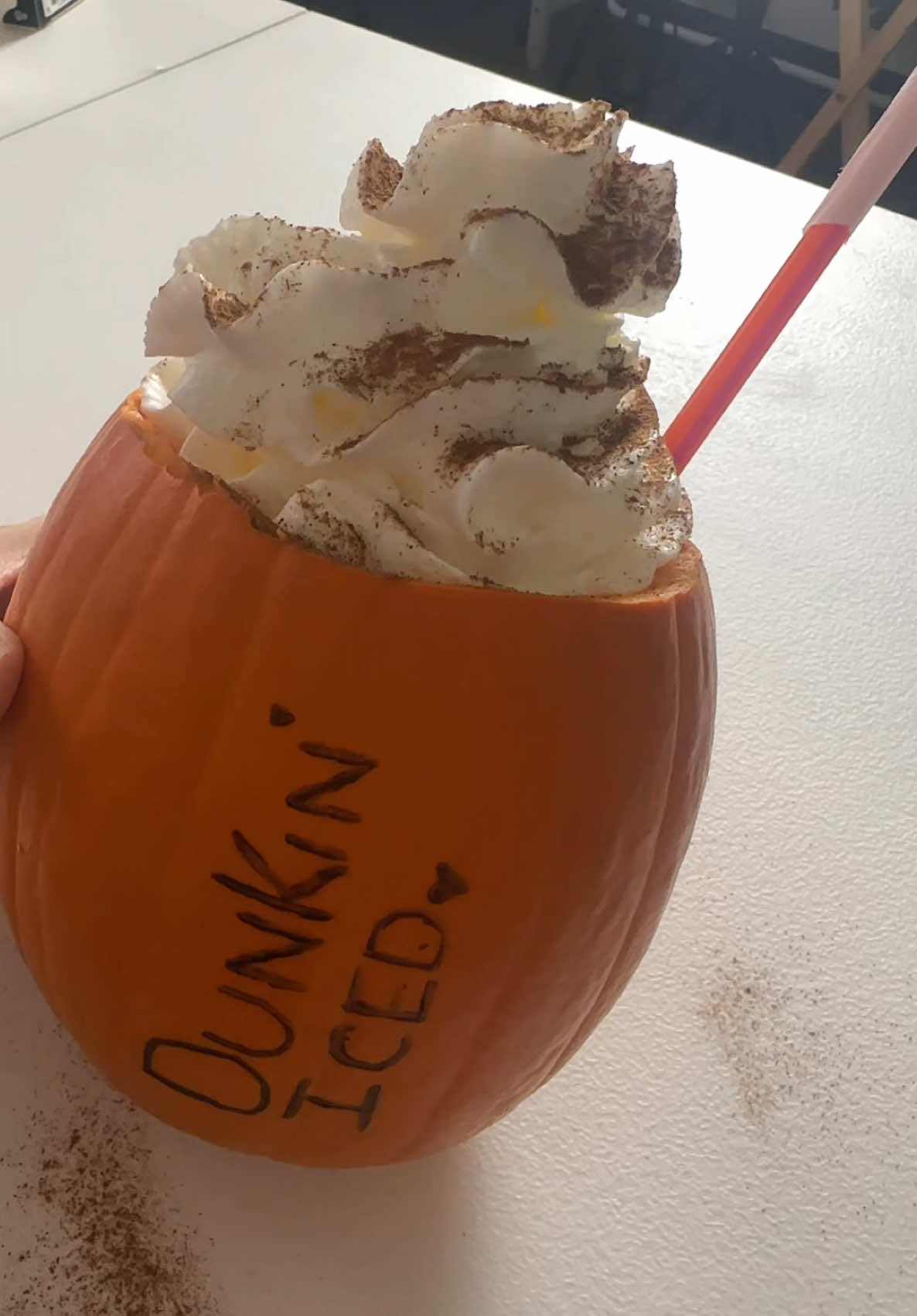 My favorite activities!! #icecoffee #pumpkin #viral #trending #dunkindonuts 🤍