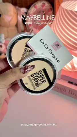✨ Lock in perfection with the Maybelline Super Stay Powder Foundation ✨ Full coverage, shine control, and a flawless matte finish that doesn’t quit. Light as air but built to last — your skin, but smoother and stronger. 💪 #maybelline #fyppppppppppppppppppppppp #fyp #makeup #bangladesh 