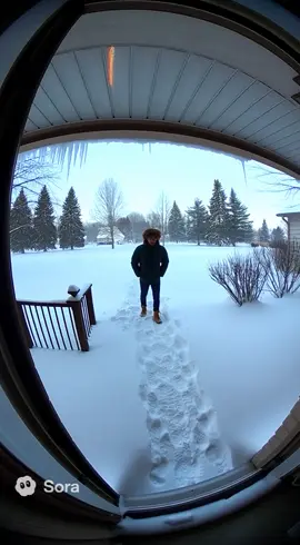 That’s one way to build a snowman 