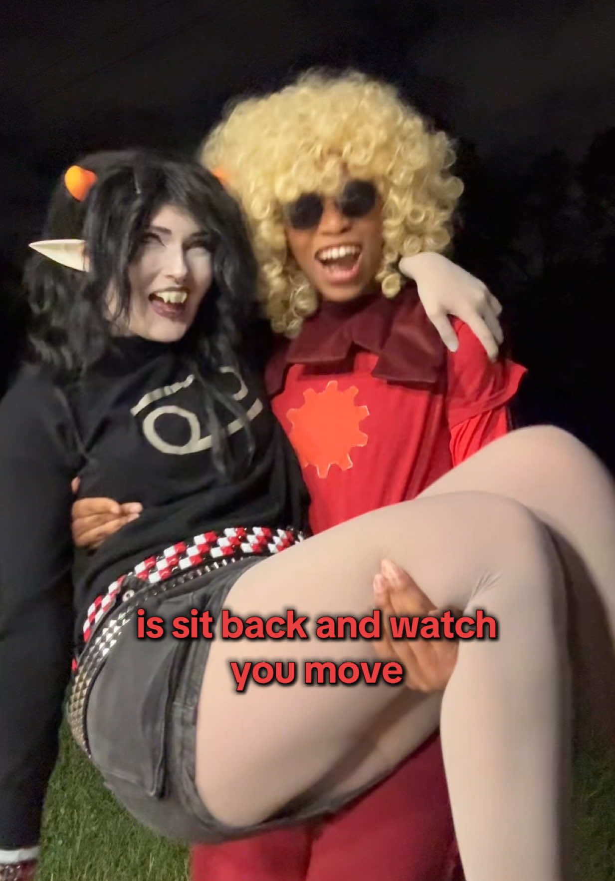 we r the dovekat ever btw (@leelee is dove!) #homestuck #homestuckcosplay #dovekat #davekat #fyp 