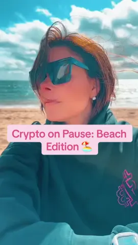Crypto on Pause: Beach Edition 🏖️ Even the most bullish need a mental vacation. Taking a moment to soak up some sun and step away from the charts. 🌞 #crypto #beachday #mentalhealthbreak #bullishbabecrypto #cryptolife