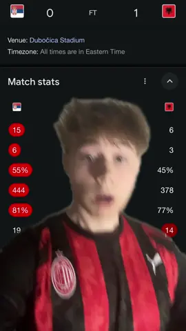 Albania 🇦🇱 beat Serbia  🇷🇸 ⚽️ #bosnia #albaniantiktok #albanian #balkanfyp #worldcupqualifiers 