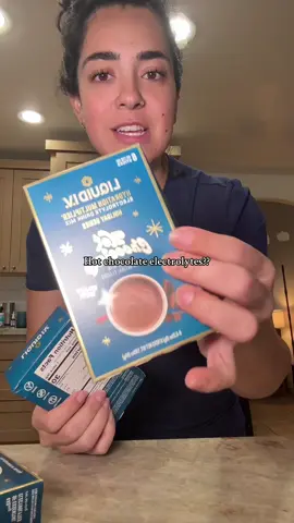 Hmmm hot chocolate electrolytes—what do you guys think about this flavor?! @Liquid I.V. 