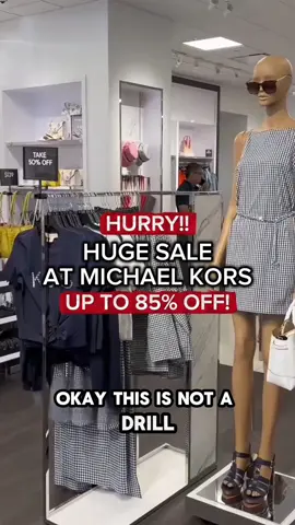 🚨 HURRY!! THIS IS NOT A DRILL! 🚨Michael Kors Outlet is up to 90% OFF right now! 😱🔥 Prices are SO low, it’s the perfect time to stock up for the holidays!  #michaelkors #shopping #hacks 