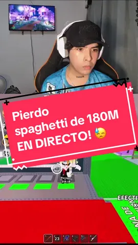 Asi perdi Spaghetti de 180M vs HACKER! 😓 #soysmokecito #robloxfyp #robaunbrairont #pvp #xybzcafyp 