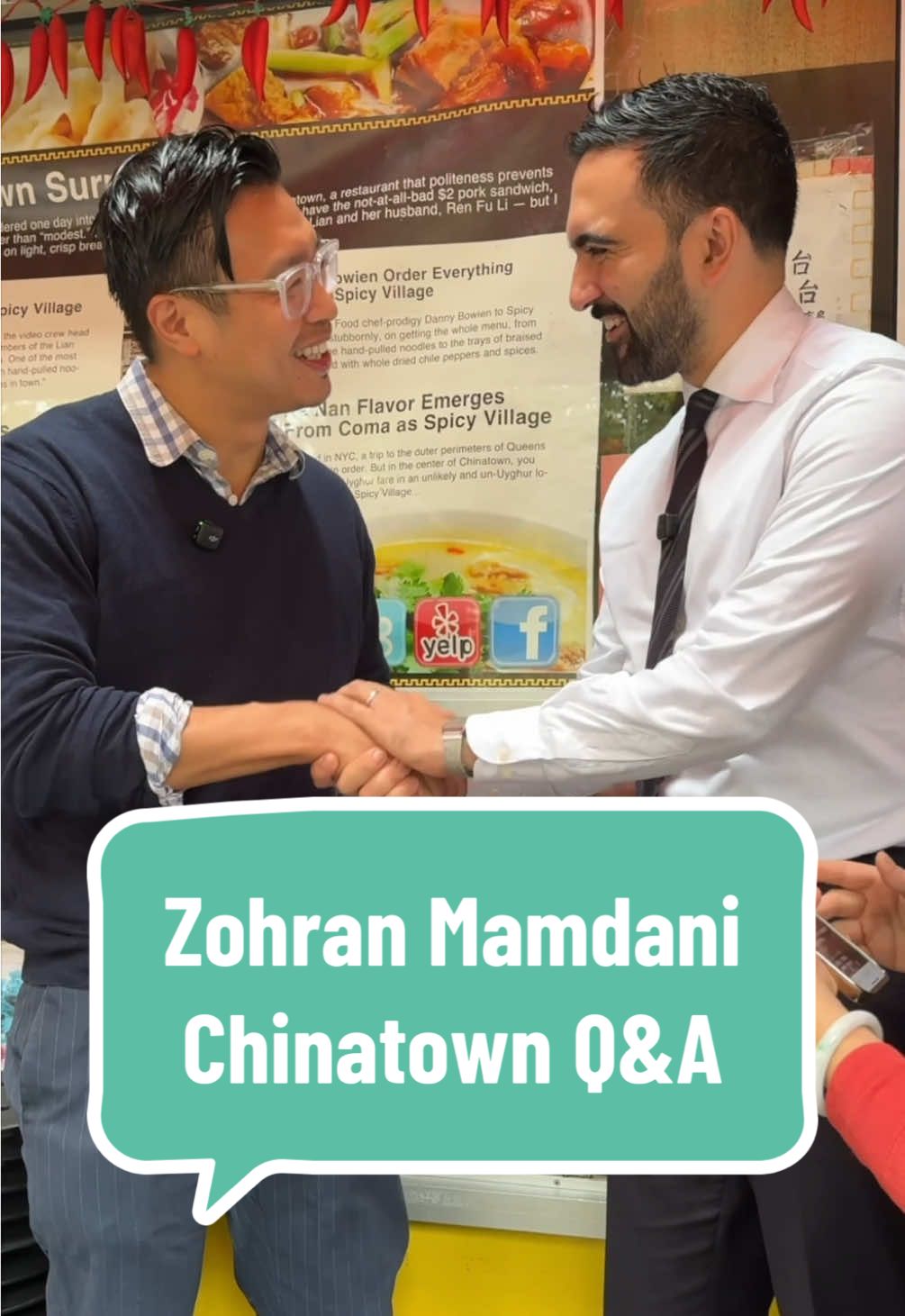 @Zohran Mamdani on his favorite places to eat in Chinatown and his plan to address rising cost of living in the neighborhood 