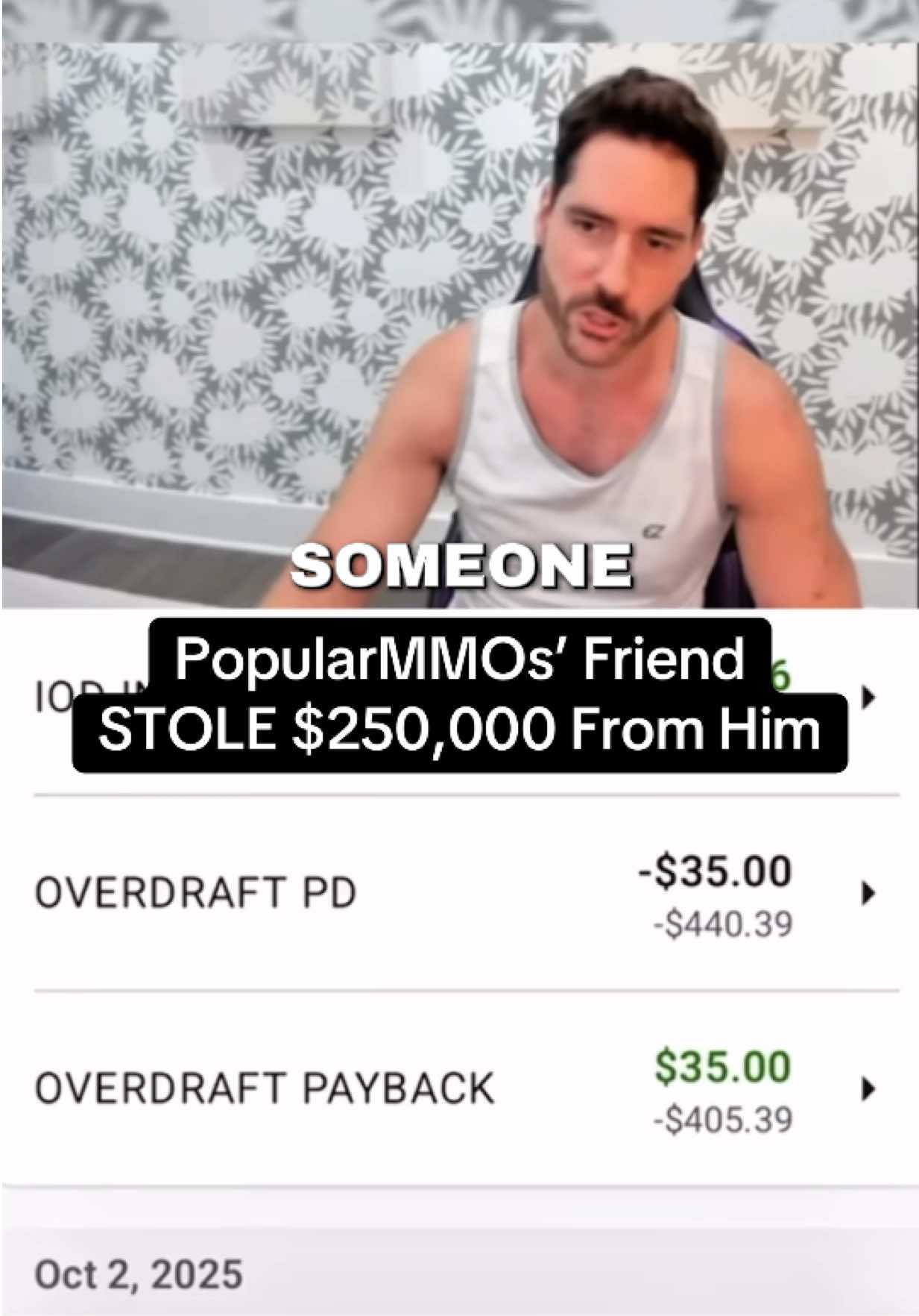PopularMMOs’ friend stole $250,000 from him #popularmmos #foryou #trending #viral #fyp 