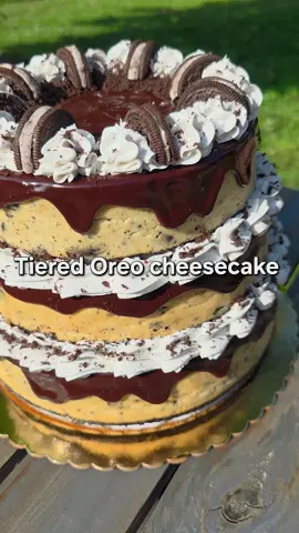 This was my first Tiered cheesecake!! I was PROUD HUNNAY!!🔥🔥 Once we hit 300,000 followers, we will be giving away another Tiered cheesecake!!🫶🫶 #fyp #viral #cheesecake #desserts #baker 