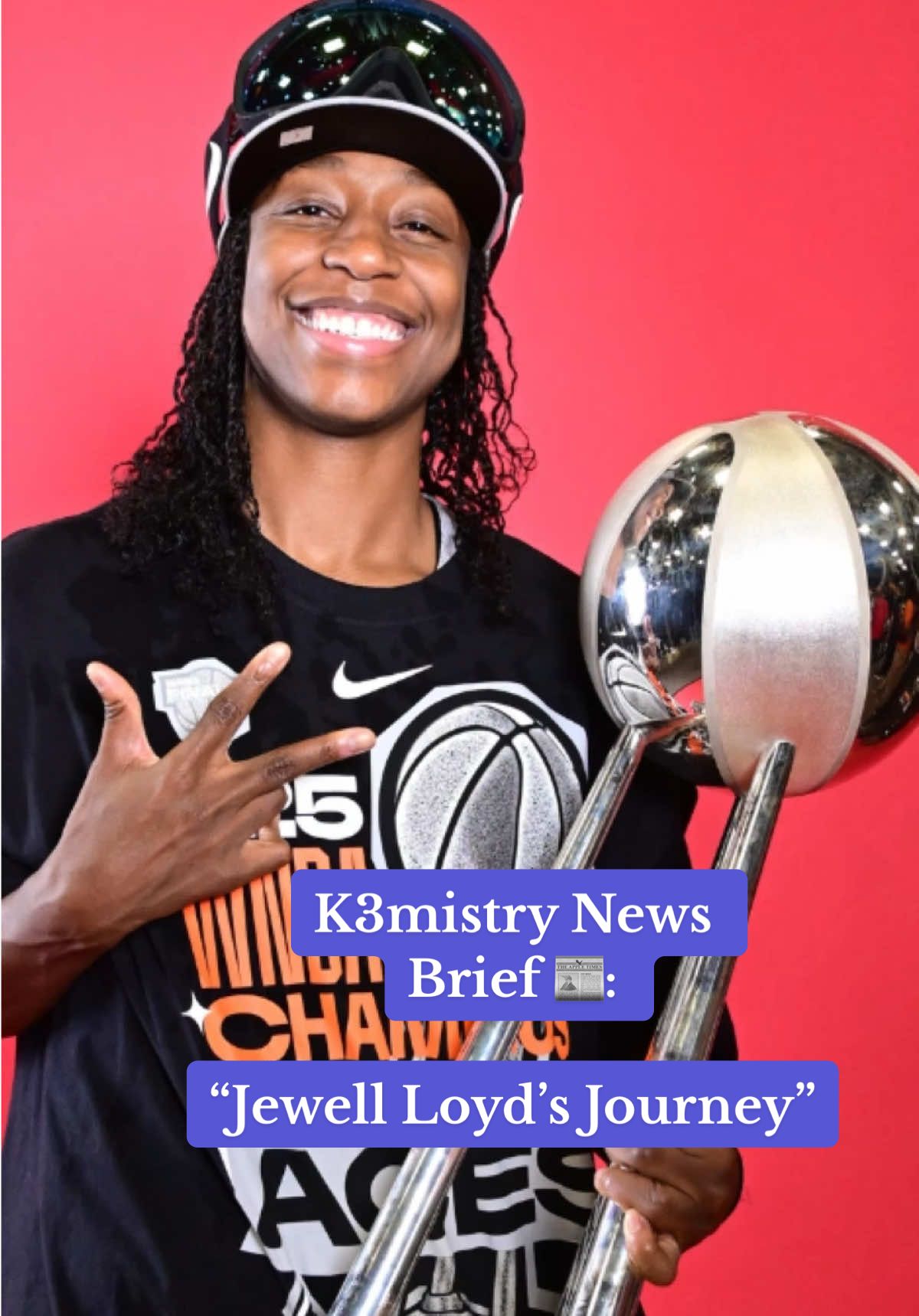 The following speaks on @WNBA guard Jewell Loyd. #lasvegasaces #WNBA #basketball #sports #champions 