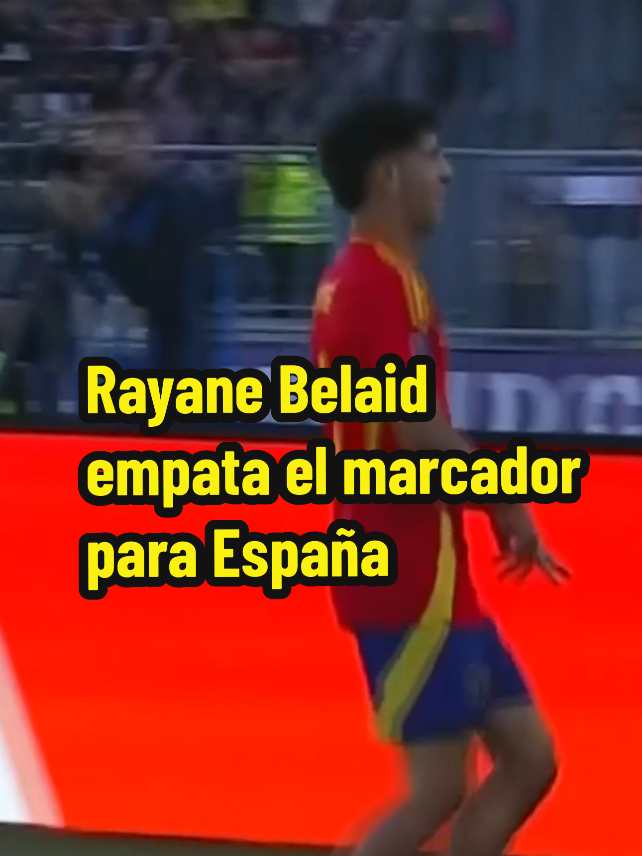 ¡España reacciona gracias a Rayane Belaid! 💥 ⚽️ Belaid cazó un balón dentro del área y con una definición implacable empató el marcador frente a Colombia. 🔥 Su primer gol del torneo desata la euforia en la afición española. #MundialTelemundo #U20WC #U20TD 