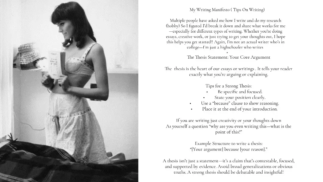 I only remember a few of people that asked me how  tips on how to write or I’ve mistaken you guys for someone else. @ren @🎧 @𝑆𝑎𝑏₊˚⊹ @𝙖𝙣𝙖𝙞𝙨 𝙨𝙞𝙢𝙤𝙣𝙚 @Salomé @lottie ౨ৎ @ᴹᵃˡ @️ @♡ @⋆˚࿔ 𝐬𝐮𝐥𝐭𝐚𝐧𝐚 𝜗𝜚˚⋆ @chloee🇻🇳  #studytok #academiaon #academia #writing  #fyp 