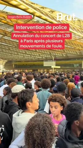 Annulation du concert de L2B à Paris après plusieurs mouvements de foule. #paris #chatelet 