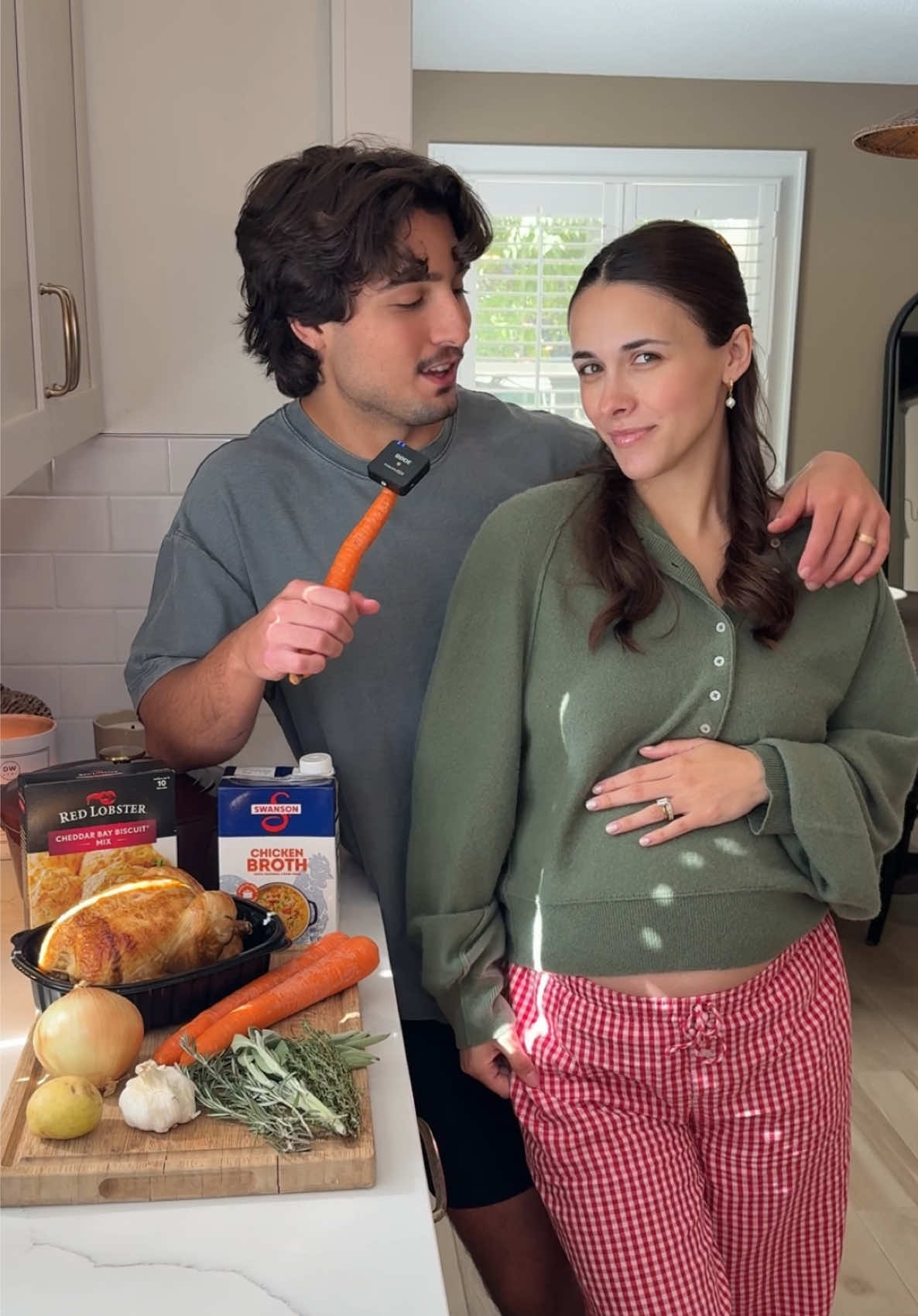 Who wants more videos with Chef Celina?? #cookwithme #chickenpotpie #Recipe #couple #marriedcouple 