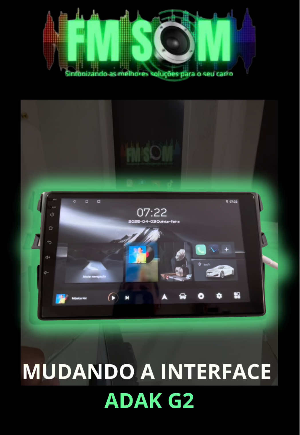 Sejam Muito Bem Vindos a FM SOM!!! 🟢 Você tem uma Adak G2 e quer mudar a interface de menu dela, para ter um modelo que mais te agrada e que melhor te atenda??? 🤔❓ Então se liga nessa dica que a FM SOM está trazendo para você!!! 👏🏽✅ Aprenda de forma rápida e simples a deixar a sua multimídia do jeito que você gosta!!! 👌🏽💯 Aqui na FM SOM além de sempre oferecermos os melhores produtos, as melhores condições e com o melhor atendimento, também sempre trazemos as melhores dicas, informações e novidades!!! 🔝❇️ Contate-nos agora mesmo 📲🫱🏽‍🫲🏻 11970407522 - Felipe Mota 📞☎️ #adak #multimidia #dica #centralmultimídia #fmsom