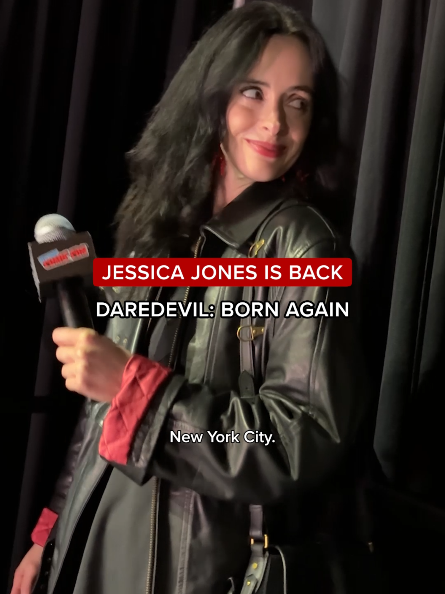 Matt Murdock 🤝 Jessica Jones Charlie Cox and and Krysten Ritter talk Marvel Television's #DaredevilBornAgain Season 2 at #NYCC! #Daredevil #JessicaJones