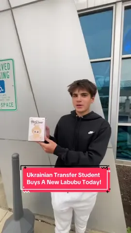 The Femboy Ukrainian  Transfer Student  Bought A New Labubu Today! | #fyp #labubu #transferstudent #femboy #viral 