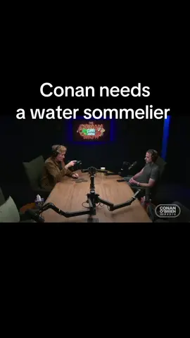 I think Conan needs not just a friend, he needs a water sommelier! @Team Coco #martinriese #water #watersommelier #fyp #conan 