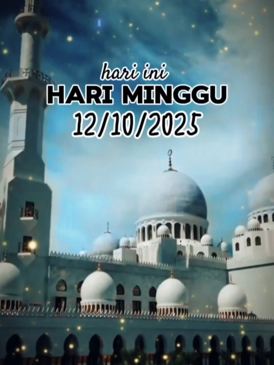 hari minggu 12 Oktober 2025 #quotes #motivasihidup #fypシ゚viral🖤tiktok #statusharian #promomakan1010 