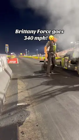 Brittany Force Goes 340 mph! 😮 #dragracing #dragrace 