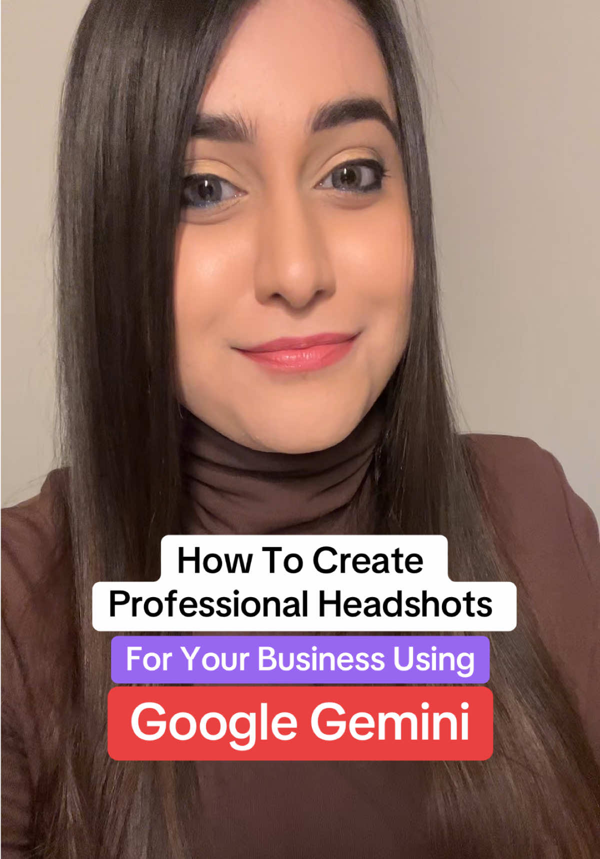 How To Create Professional Headshots For Your Business Using Google Gemini In Seconds!  Instructions: Go to Google Gemini & type this prompt with a reference image as shown in my tutorial ⬇️ “Use the uploaded image as the base reference. Create an ultra-realistic 8K black and white cinematic portrait inspired by high-fashion editorial lighting. Maintain my exact facial features, proportions, and hair color. Capture me in mid-motion, with natural hair movement as if caught by a soft breeze. Illuminate my face with fractured beams of sunlight, forming fluid, abstract shapes that fall diagonally across my skin like reflections of water. Emphasize strong monochrome contrast with deep blacks, soft highlights, and visible film grain for texture. My freckles and skin details should remain natural and clear. Highlight my lips with subtle gloss, and ensure my eyes stay sharp and expressive. The background should be softly blurred to matte black, fading gradually into darkness. Lighting should sculpt the face with dramatic chiaroscuro depth, balancing realism with cinematic artistry. The final result should feel emotional, mysterious, and editorial -a fashion-style portrait blending analog imperfection with surreal cinematic beauty.” #aitoolsforbusiness #contentcreatortips #contentcreator #businessowners #womeninbusiness 