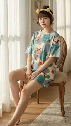 VOOWO BAJU WANITA SET PIYAMA