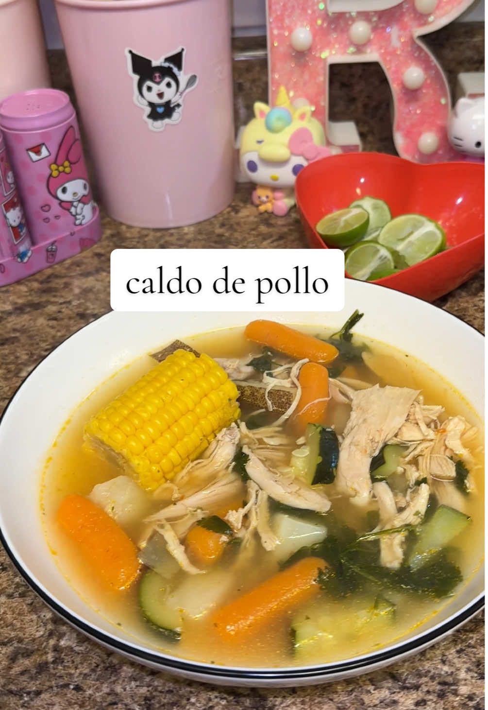 caldo de pollo for dinner great for when you don’t feel good . Also amazing for this fall weather 🥰 #homemade #dinnerwithme #soupseason #DinnerIdeas #homecooking 
