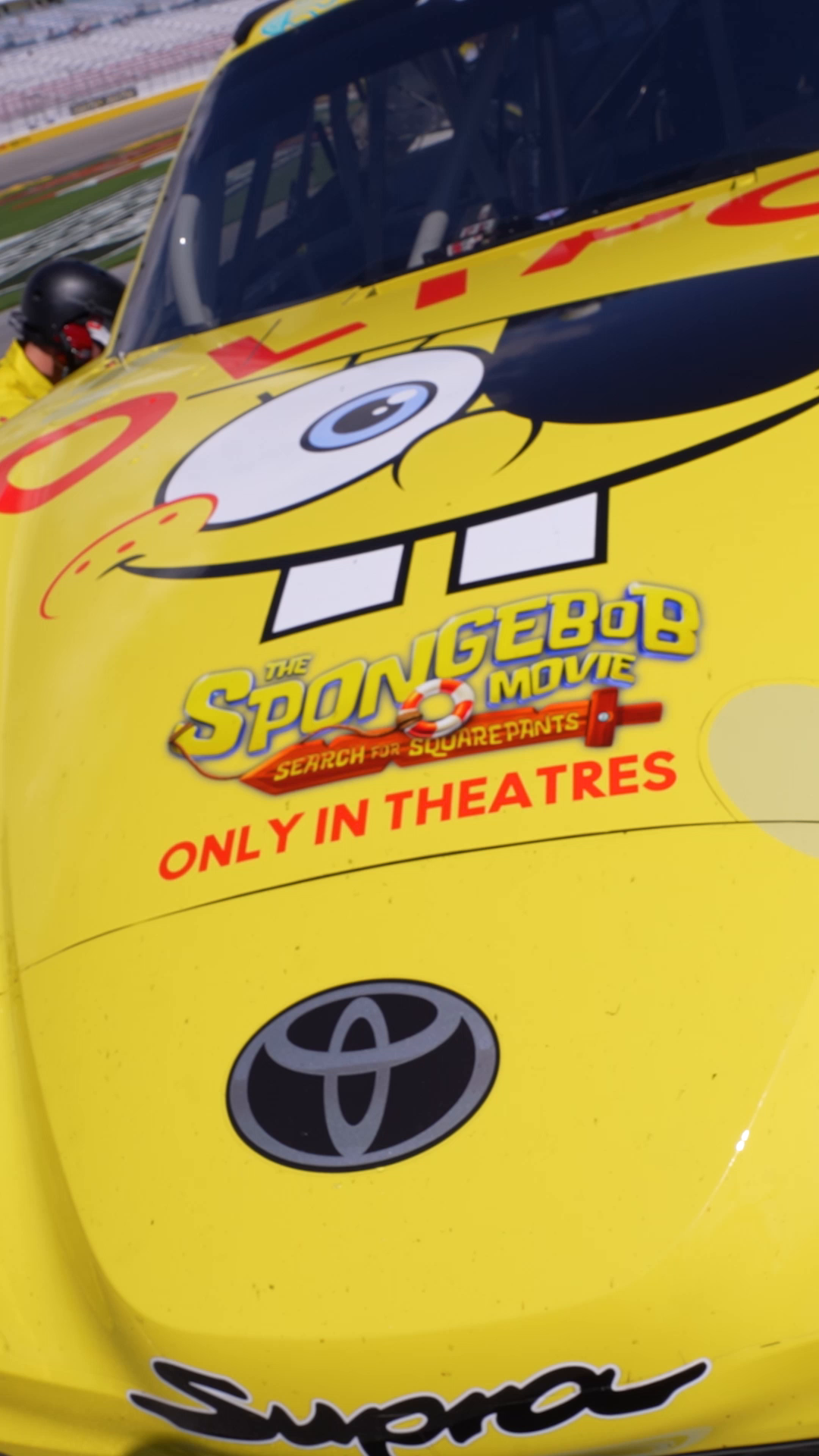 Who lives in a Supra under the sea? #teamtoyota #spongebob #nascar
