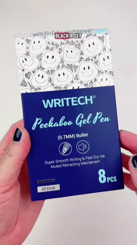 WRITECH Peekaboo Gel Pens, Black ink 0.7mm #gelpens #writech 