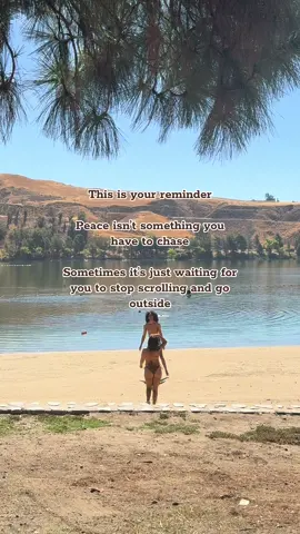 This is your reminder: peace isn’t something you have to chase. Sometimes it’s just waiting for you to stop scrolling and go outside. Midweek moments like this are my favorite kind of magic  #mentalwellness #intentionaldays #digitaldetox #lakeday #SelfCare