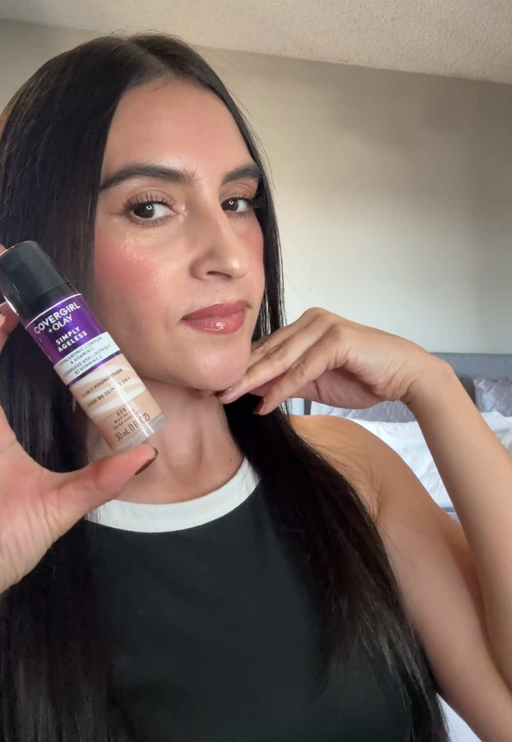 GRWM No-makeup/makeup@COVERGIRL #covergirl#easybreezybeautiful#gifted#simplyageless